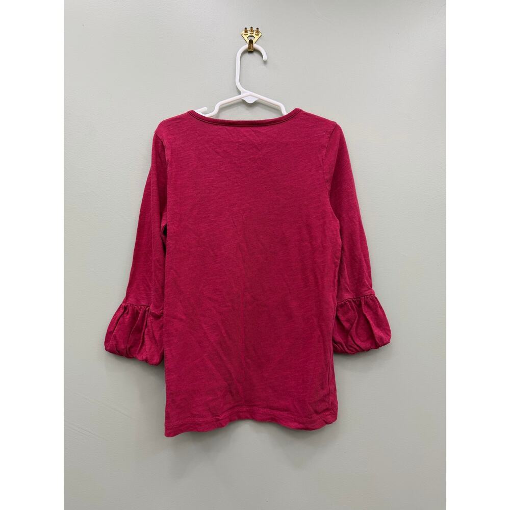 Matilda Jane Girls Size 8 Bell Sleeve Top Berry Pink Boho Peasant Shirt - Picture 3 of 5